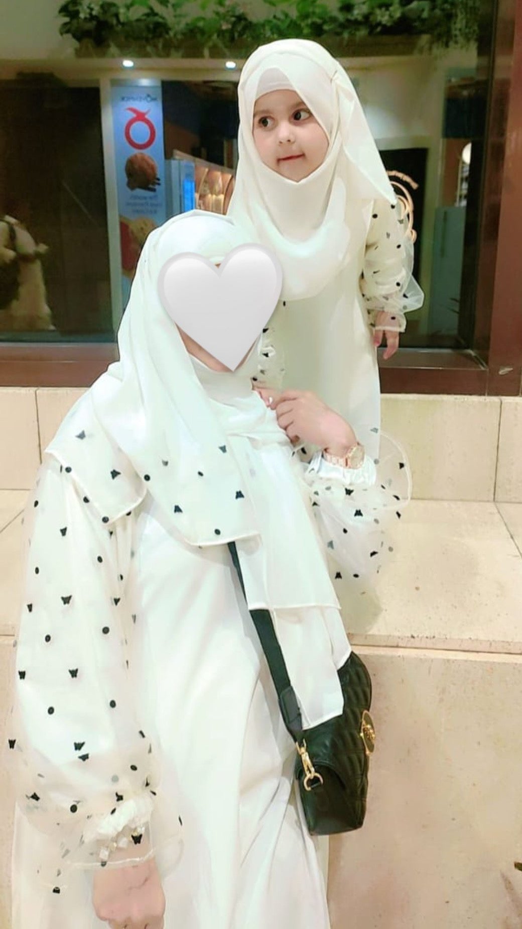 Black Puff Sleeves Abaya