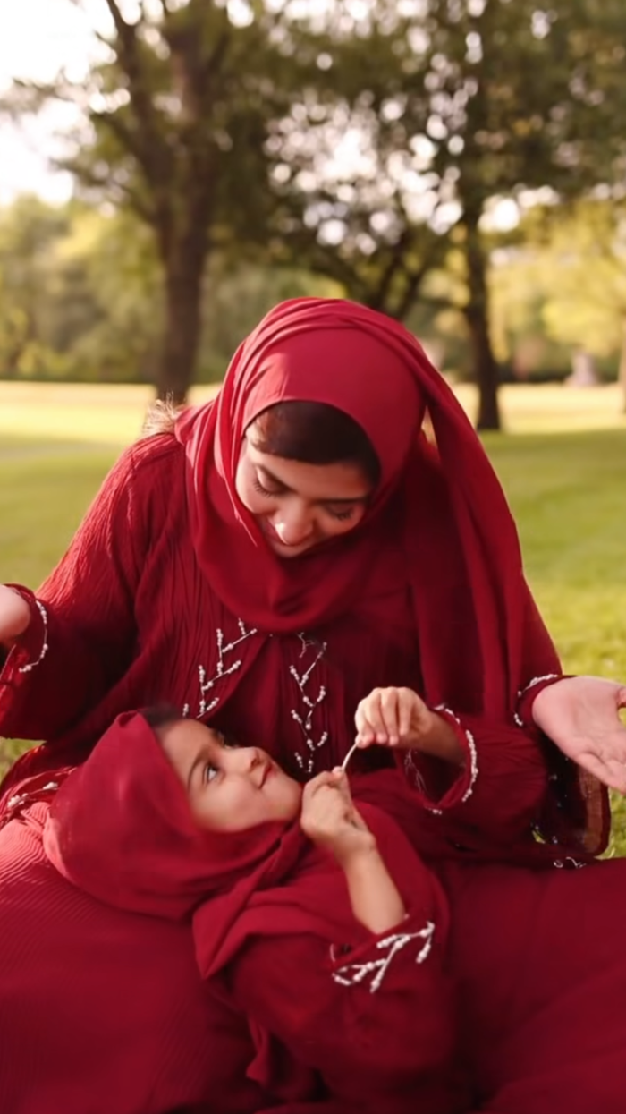 Burgundy Luxury Pearl Abaya