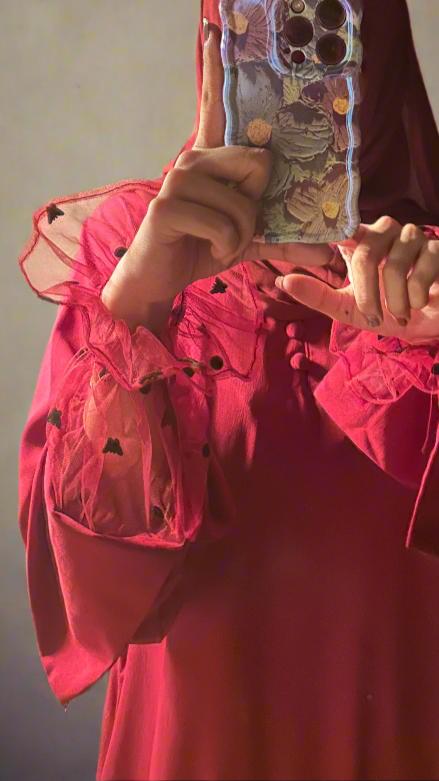 Net Sleeves Abaya