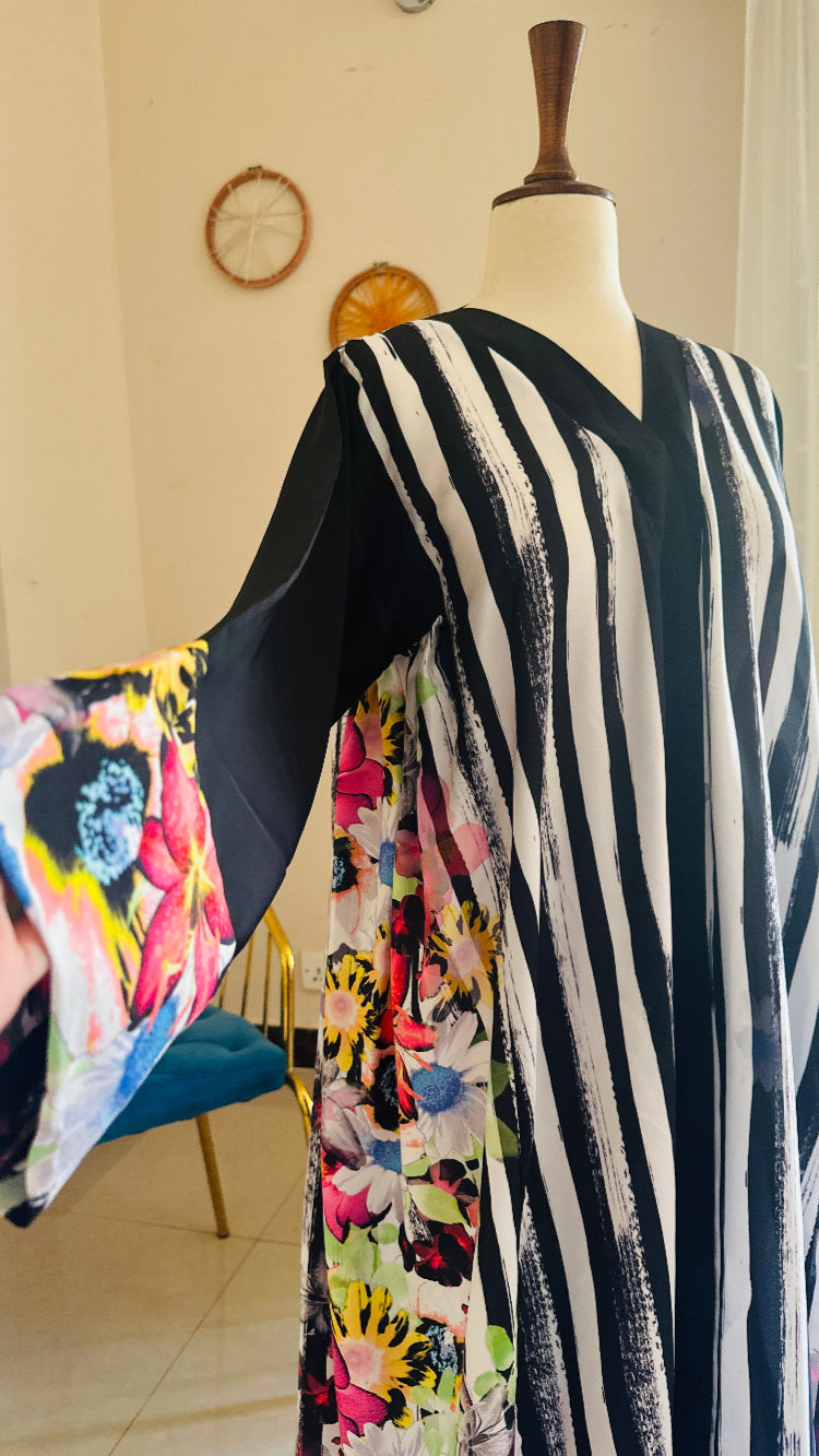 Floral Print abaya