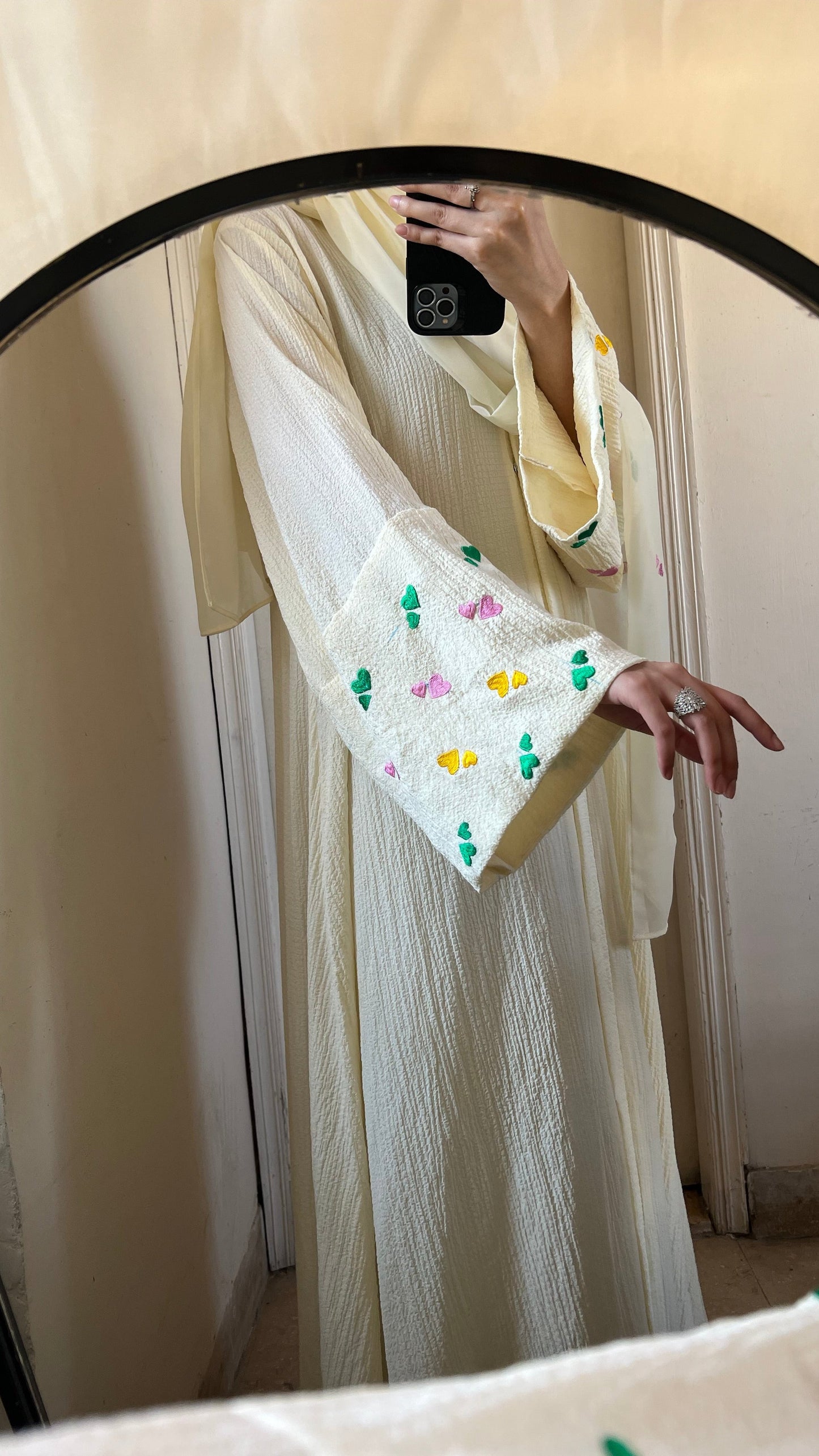 Heart Sleeves abaya