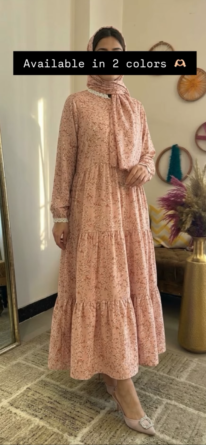 Floral Printed Abaya
