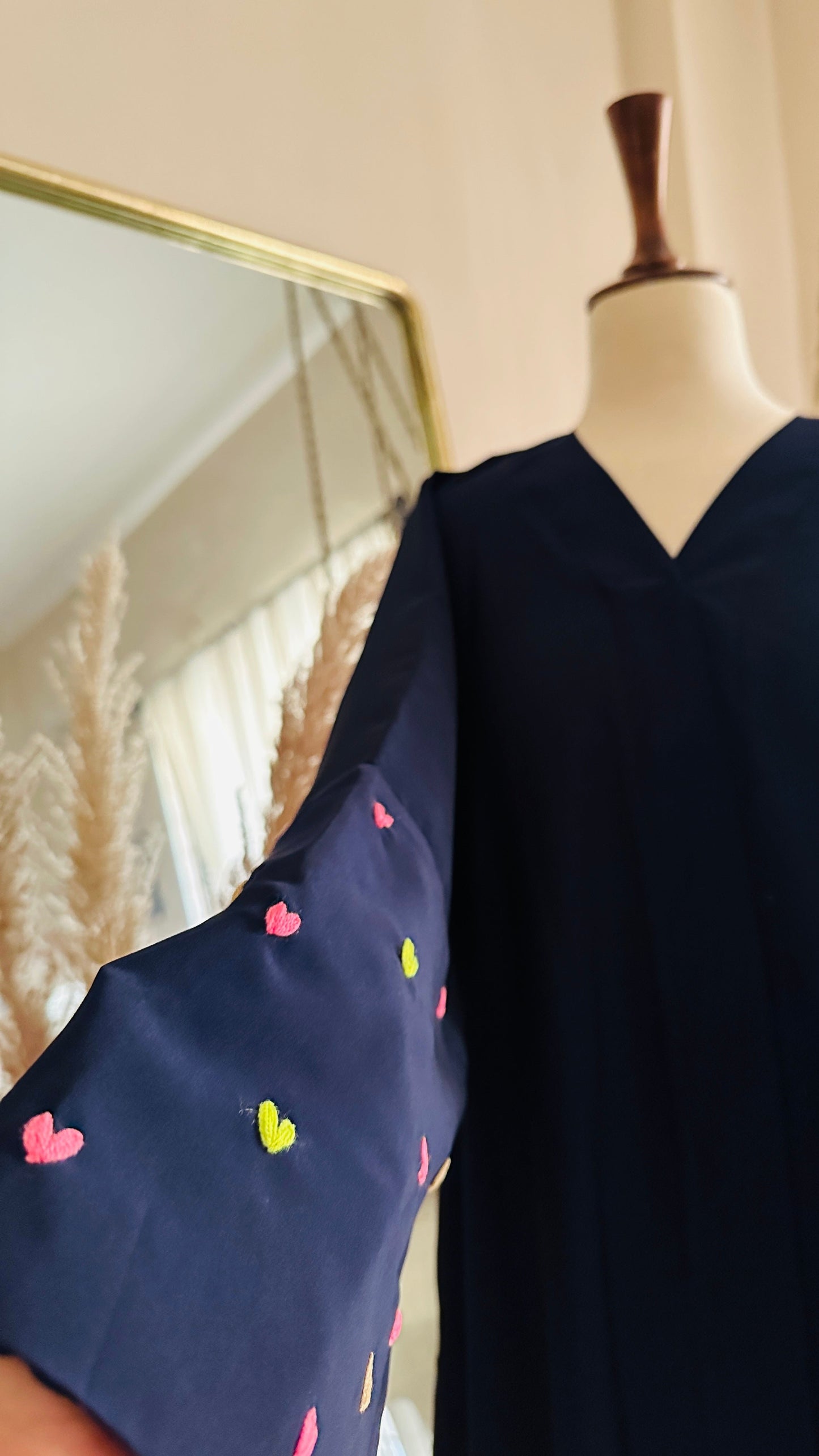 Heart Sleeves abaya