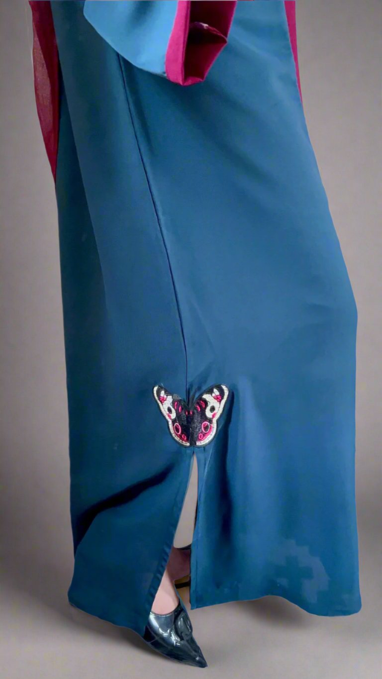 Abaya with butterflies on both sides π¦
