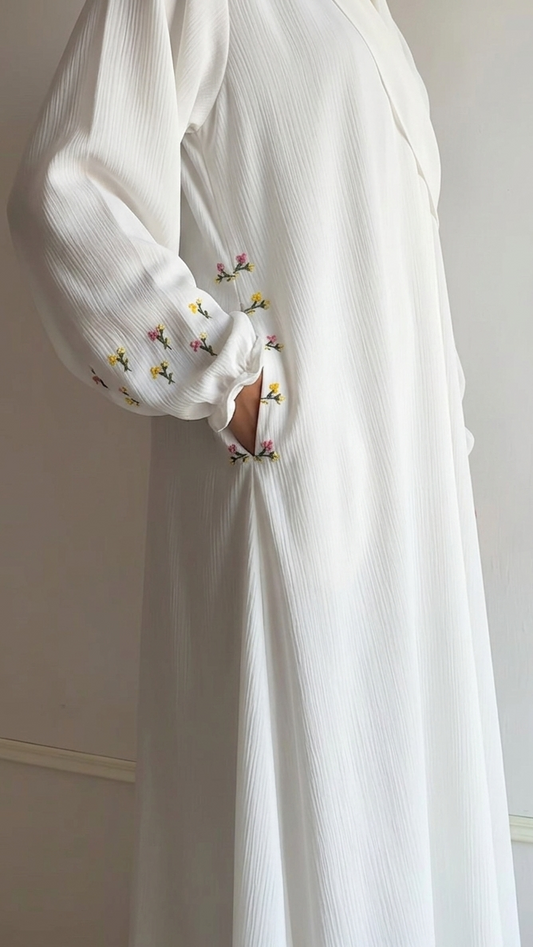 Floral Embroidery (Hajj Abaya)