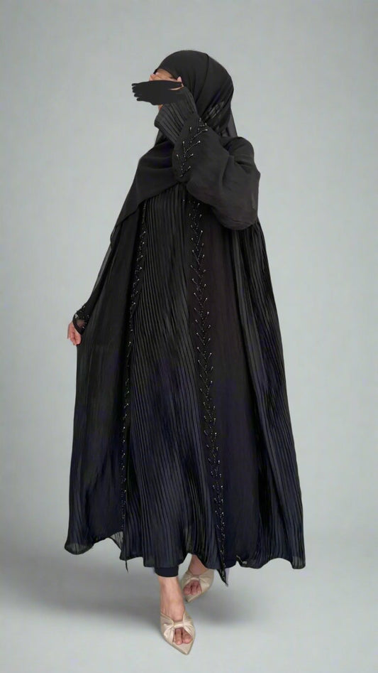 Pearl Black Abaya