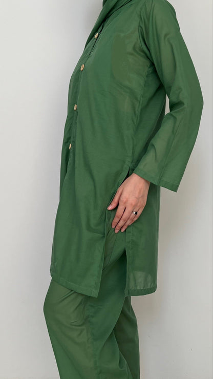 Mint Green Hajj Lawn Abaya