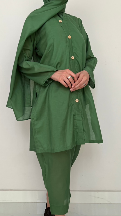 Mint Green Hajj Lawn Abaya