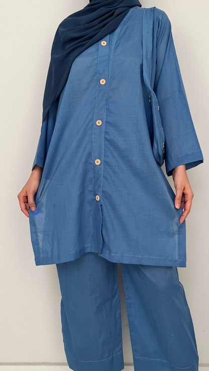 Sapphire Lawn Abaya with Daisy handwork