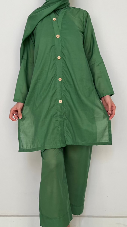 Mint Green Hajj Lawn Abaya