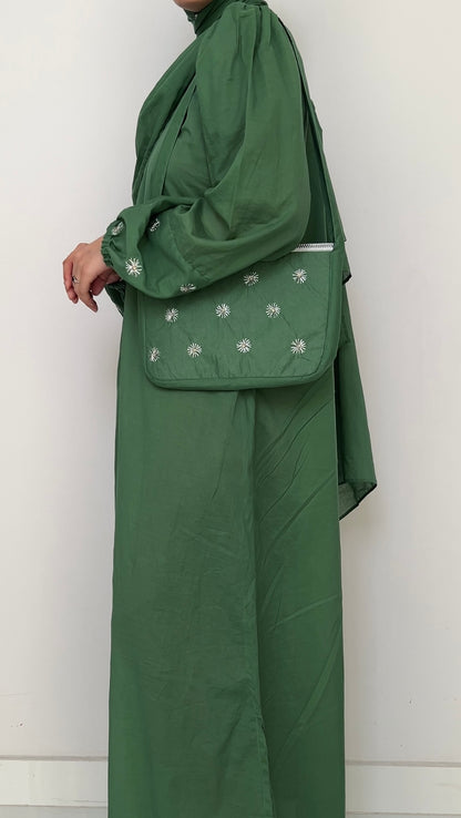 Mint Green Hajj Lawn Abaya