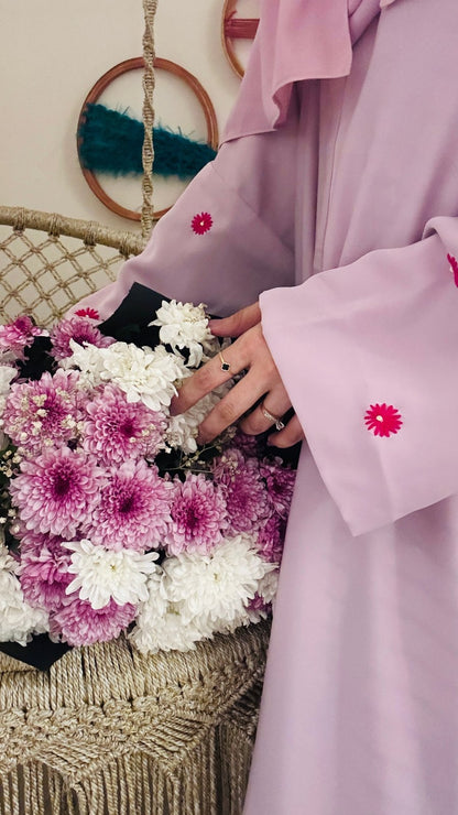 Daisy floral abaya (Available in more colors)