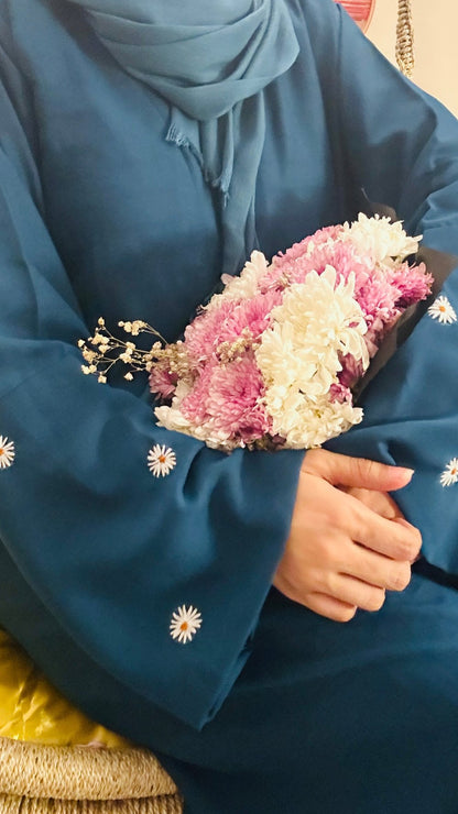 Daisy floral abaya (Available in more colors)