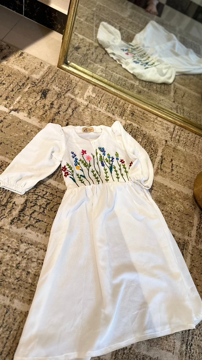 Floral handwork Abaya for Little One