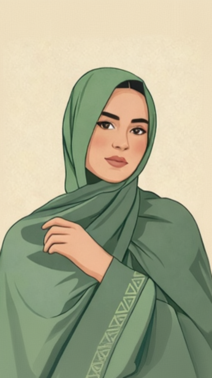 Matching Scarf-niqab Set