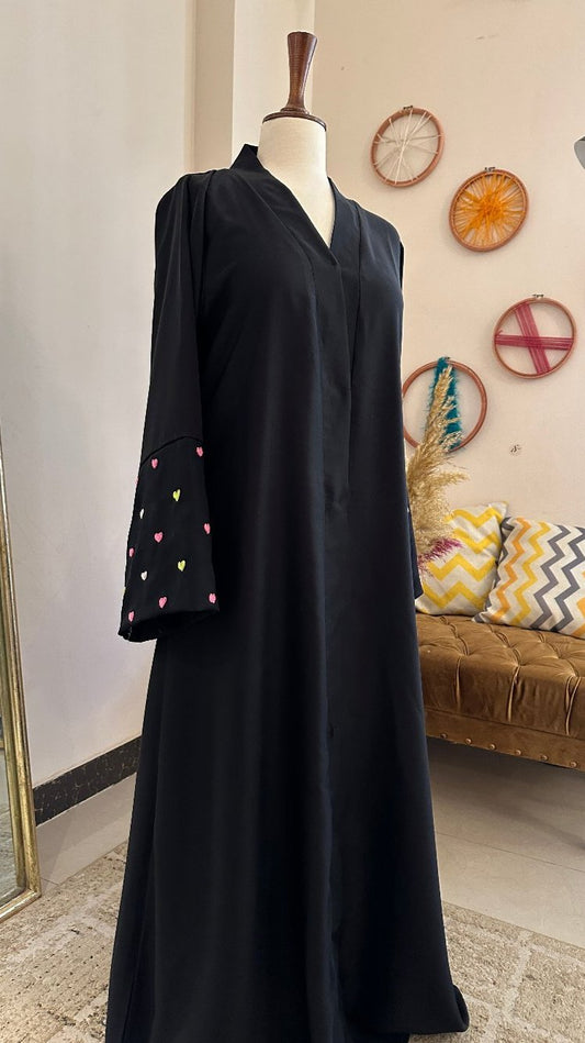 Heart Sleeves abaya