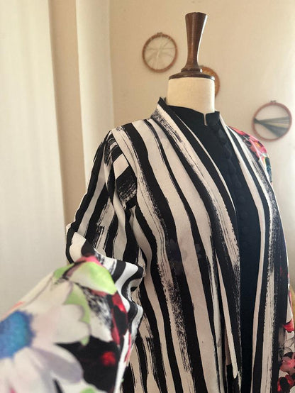 Multi Printed Half Coat