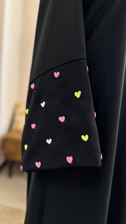 Heart Sleeves abaya
