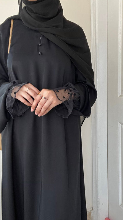 Net Sleeves Abaya