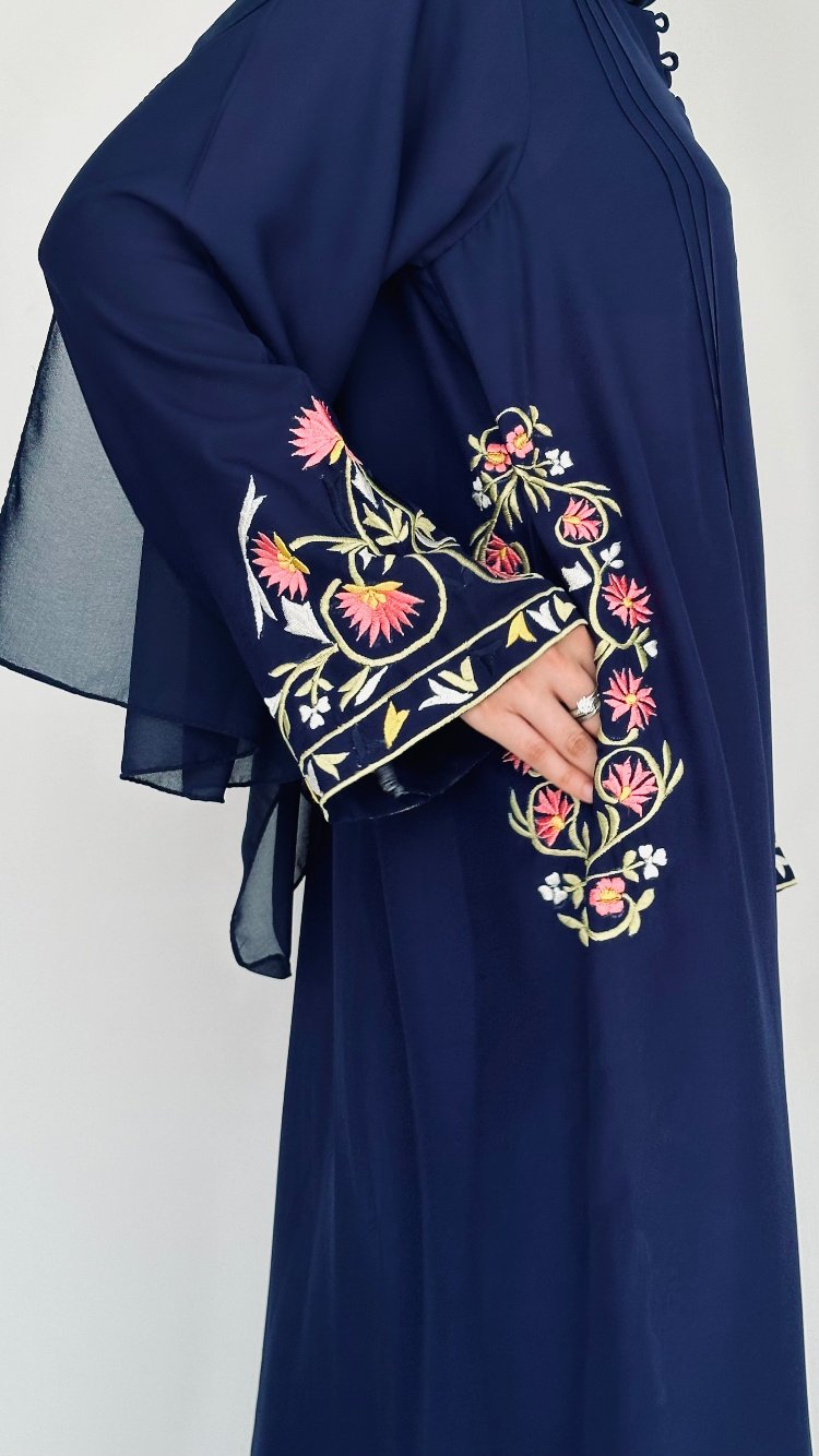 Colorful Embroidered Abaya