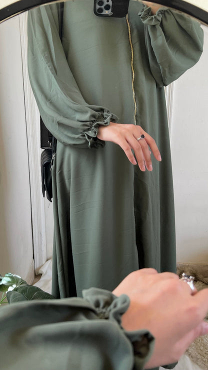 Long Zip Style abaya