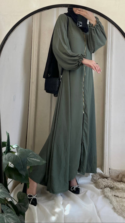 Long Zip Style abaya
