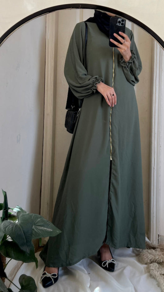 Long Zip Style abaya