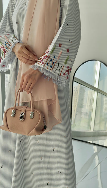 Autumn Flower Sleeves Abaya