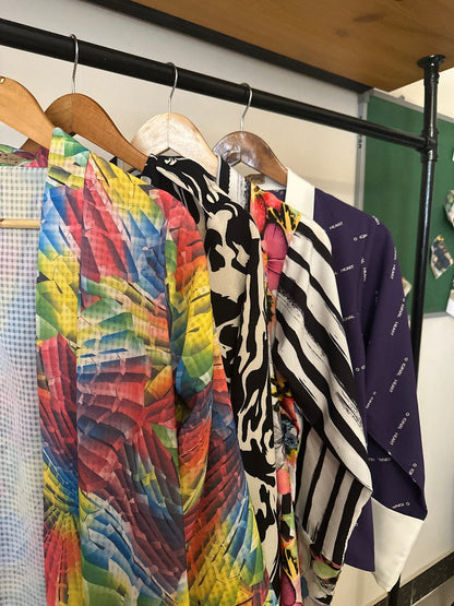 Multi Printed Half Coat