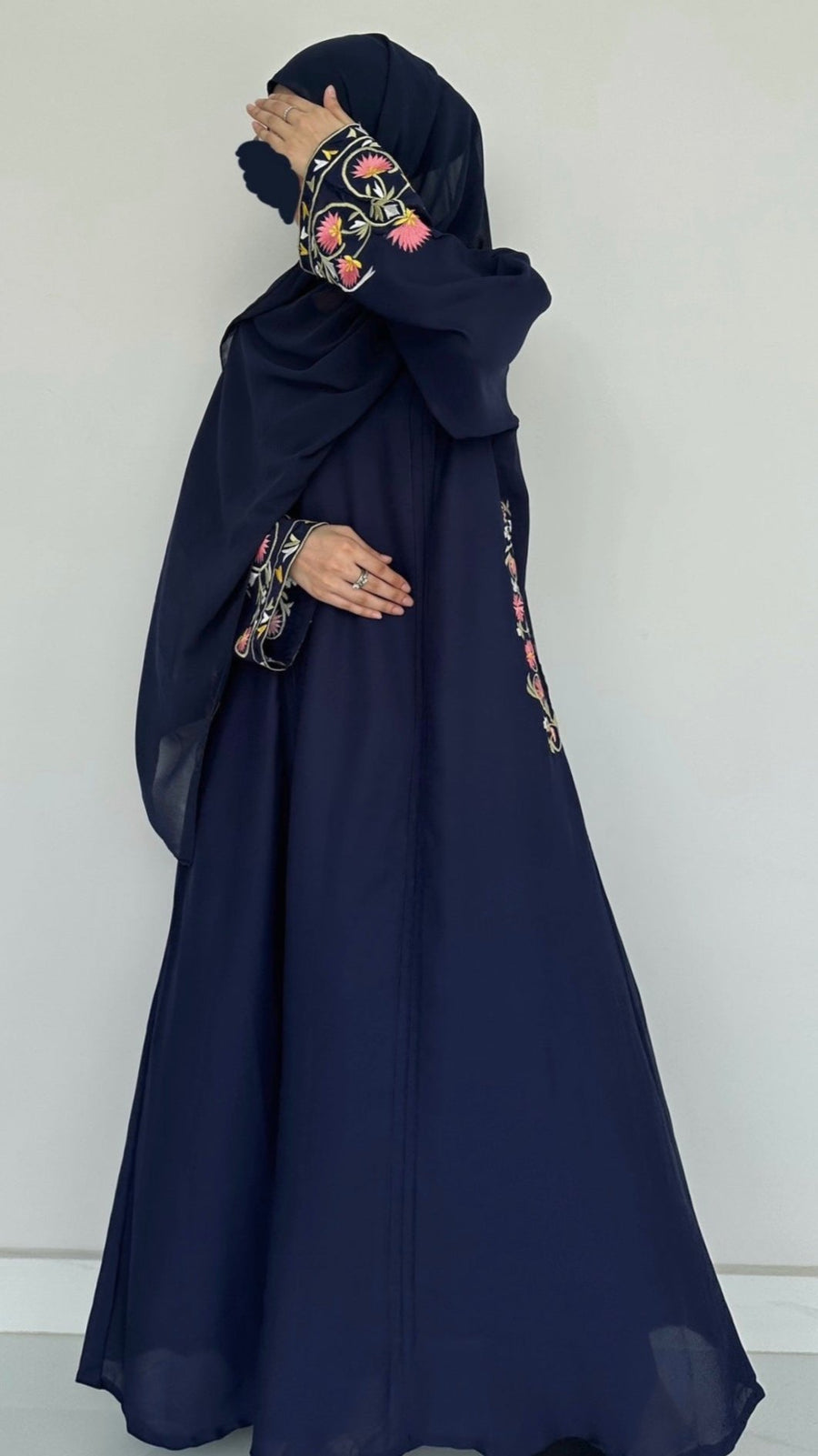Colorful Embroidered Abaya