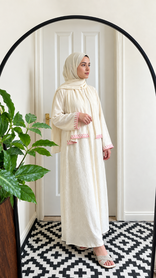 Silai Serenity Robe (cream Colour)