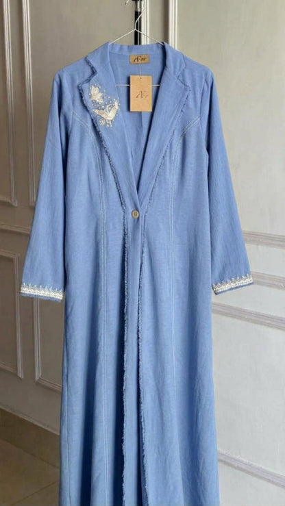 Ice Blue Long Coat
