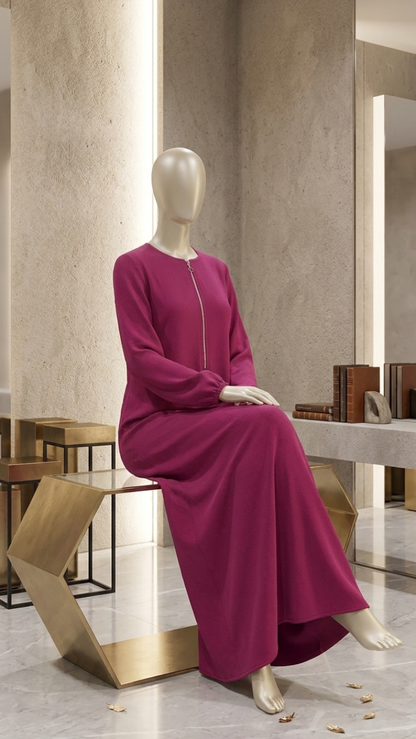 Zip Style Lawn Abaya